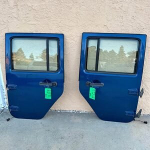 Jeep Wrangler JKU Rear Doors 2007–2010 – Complete Pair with Manual Windows (OEM Style)