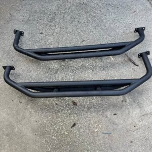 Jeep Wrangler YJ TJ Rock Slider Steps 1987–2006 – Heavy Duty Side Steps with Frame Mount (New)