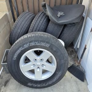 Jeep Wrangler JK Wheels & Tires – 5x5 Bolt Pattern (Complete Set of 5)
