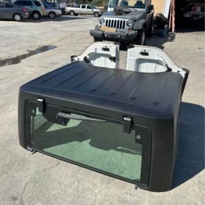 Jeep Wrangler JK 2-Door OEM Hardtop 2007–2018 Black – Complete with Freedom Panels (Used)