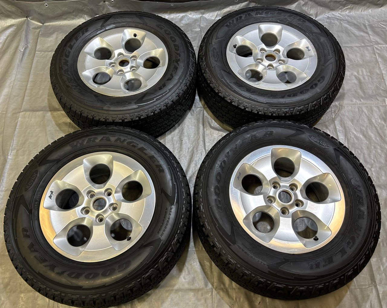 2007-2018 Jeep Wrangler JK 18" 5-Spoke Wheels & Tires – Set of 4 (Used)