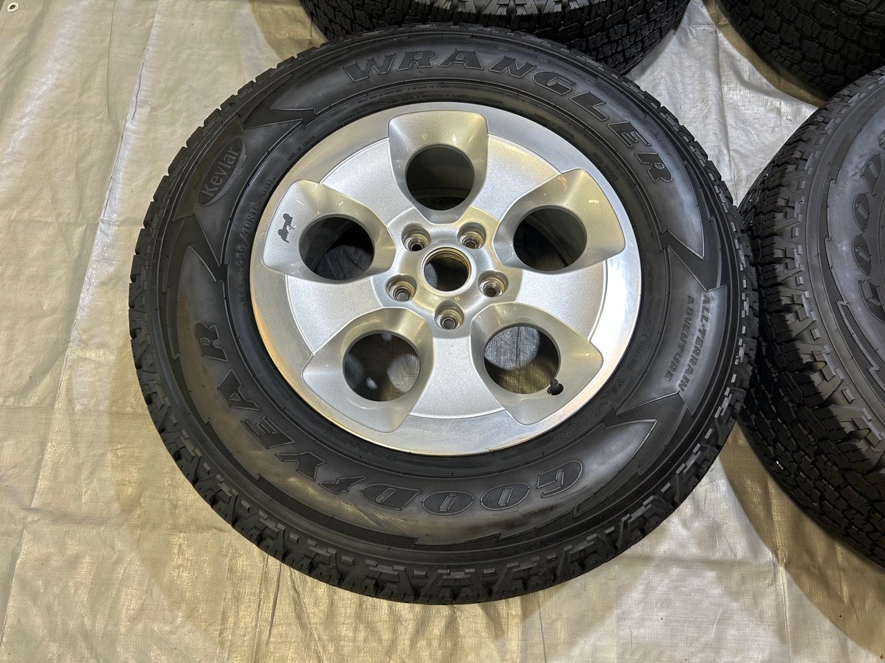2007-2018 Jeep Wrangler JK 18" 5-Spoke Wheels & Tires – Set of 4 (Used) - Image 2