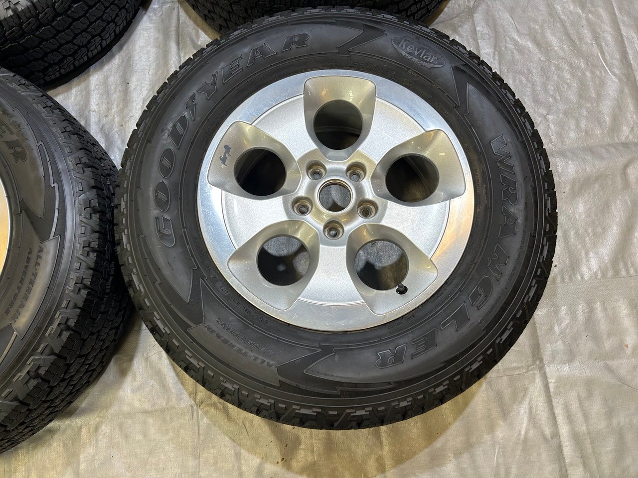 2007-2018 Jeep Wrangler JK 18" 5-Spoke Wheels & Tires – Set of 4 (Used) - Image 4